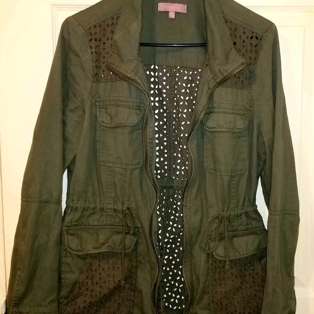 HARPER Perforated Army Style Jacket